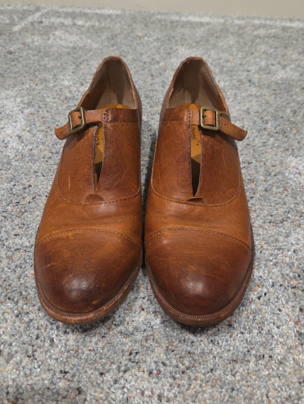Kork-Ease Leather Loafer Niseda Buckle Captoe Oxfords Womans Size 8M